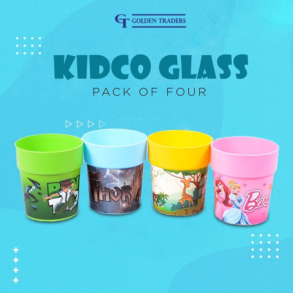 Kidco Glass - Pack of 4 - Golden Traders