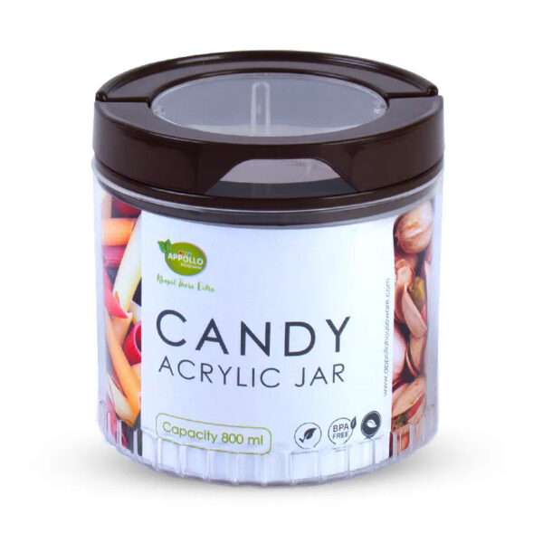 Candy Acrylic Jar 800ml Medium