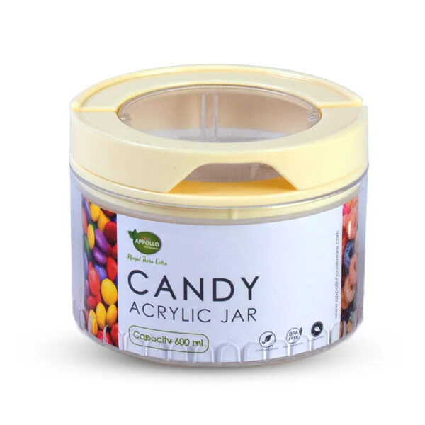 Candy Acrylic Jar 600ml Small