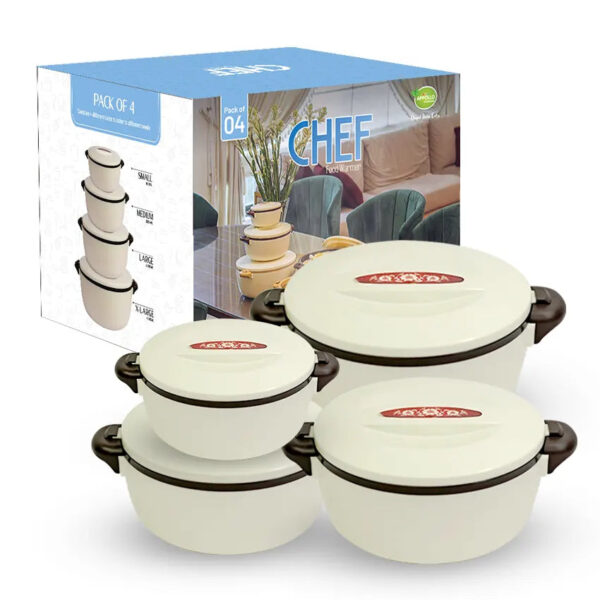 chef food warmer 4 pcs set